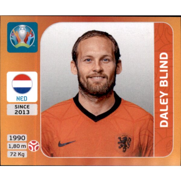 Panini EM 2020 Tournament 2021 - Sticker 272 - Daley Blind - Niederlande