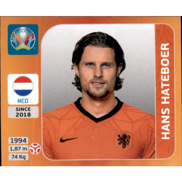 Panini EM 2020 Tournament 2021 - Sticker 276 - Hans Hateboer - Niederlande