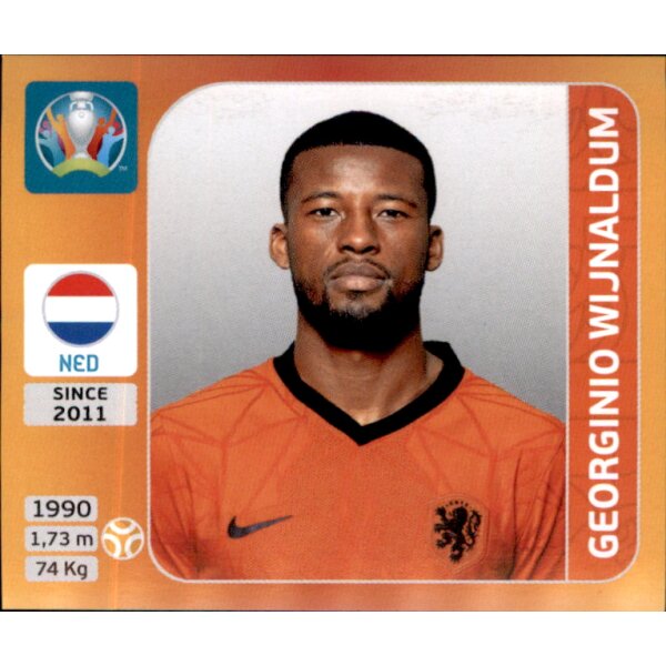 Panini EM 2020 Tournament 2021 - Sticker 284 - Georginio Wijnaldum - Niederlande