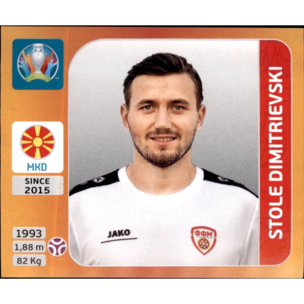 Panini EM 2020 Tournament 2021 - Sticker 290 - Stole Dimitrievski - Nordmazedonien