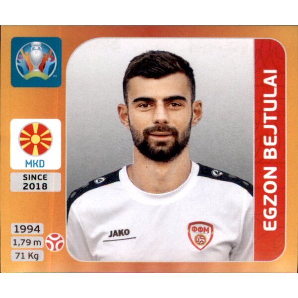 Panini EM 2020 Tournament 2021 - Sticker 292 - Egzon Bejtulai - Nordmazedonien