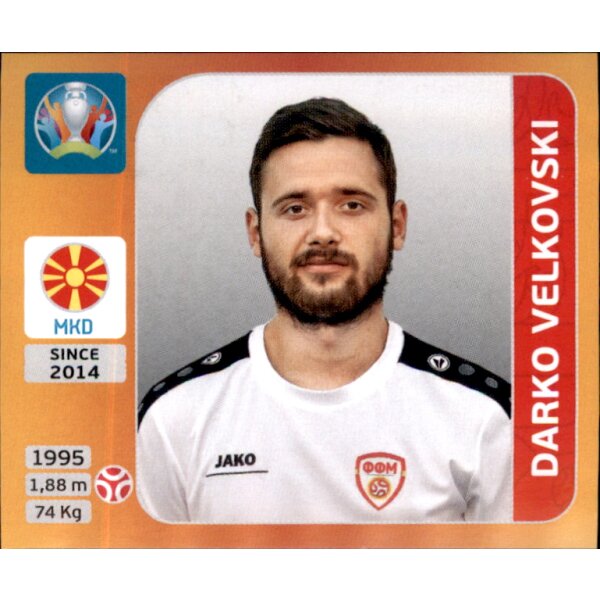 Panini EM 2020 Tournament 2021 - Sticker 296 - Darko Velkovski - Nordmazedonien