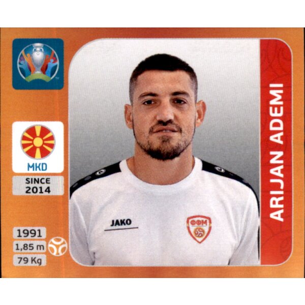 Panini EM 2020 Tournament 2021 - Sticker 298 - Arijan Ademi - Nordmazedonien