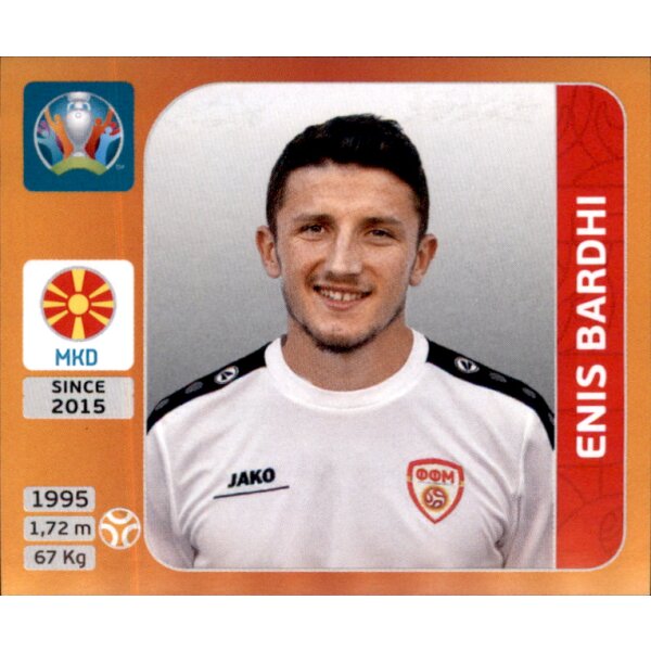 Panini EM 2020 Tournament 2021 - Sticker 300 - Enis Bardhi - Nordmazedonien