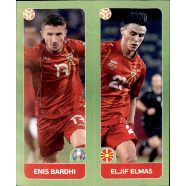 Panini EM 2020 Tournament 2021 - Sticker 313 - Enis Bardhi / Eljif Elmas - Nordmazedonien