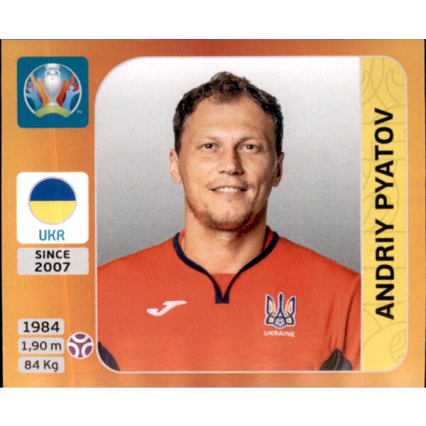 Panini EM 2020 Tournament 2021 - Sticker 323 - Andriy Pyatov - Ukraine