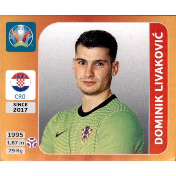 Panini EM 2020 Tournament 2021 - Sticker 348 - Dominik Livakovic - Kroatien