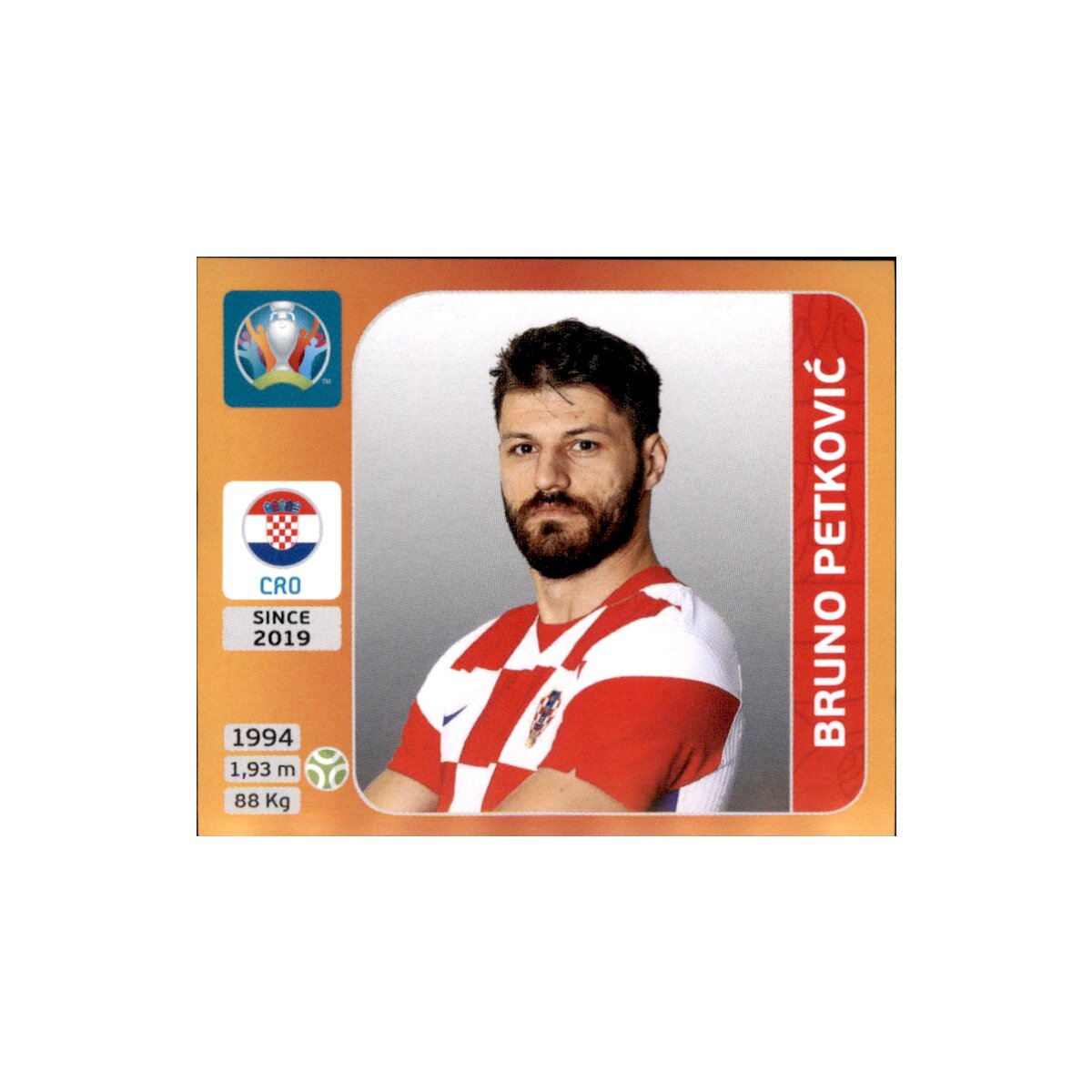 Panini Em 2020 Tournament 2021 Sticker 366 Bruno Petkovic Kroat 0 39