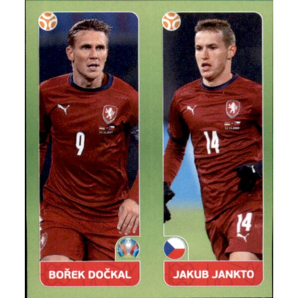 Panini EM 2020 Tournament 2021 - Sticker 377 - Borek Dockal / Jakub Jankto - Tschechien