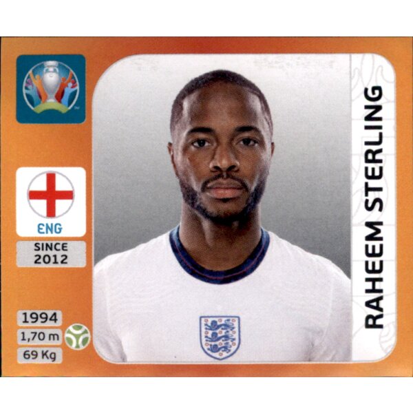 Panini EM 2020 Tournament 2021 - Sticker 421 - Raheem Sterling - England