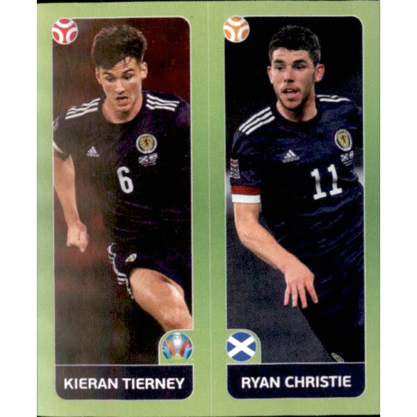 Panini EM 2020 Tournament 2021 - Sticker 430 - Kieran Tierney / Ryan Christie - Schottland