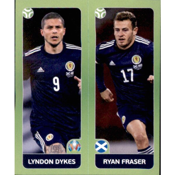 Panini EM 2020 Tournament 2021 - Sticker 433 - Lyndon Dykes / Ryan Fraser - Schottland