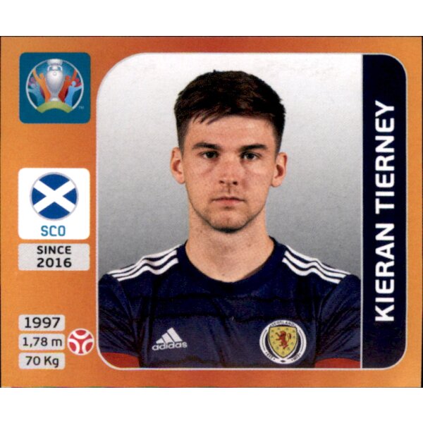 Panini EM 2020 Tournament 2021 - Sticker 443 - Kieran Tierney - Schottland