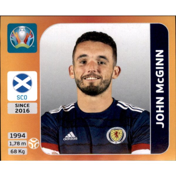 Panini EM 2020 Tournament 2021 - Sticker 448 - John McGinn - Schottland