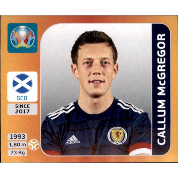 Panini EM 2020 Tournament 2021 - Sticker 449 - Callum McGregor - Schottland