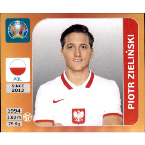 Panini EM 2020 Tournament 2021 - Sticker 476 - Piotr Zielinski - Polen