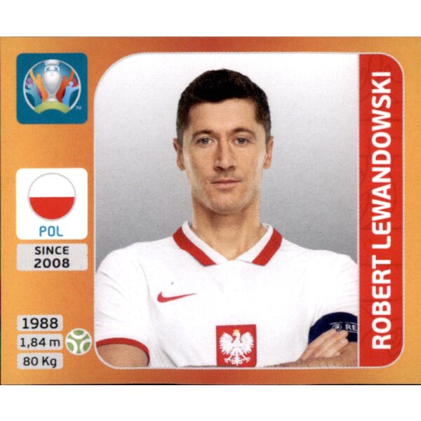 Panini EM 2020 Tournament 2021 - Sticker 477 - Robert Lewandowski - Polen