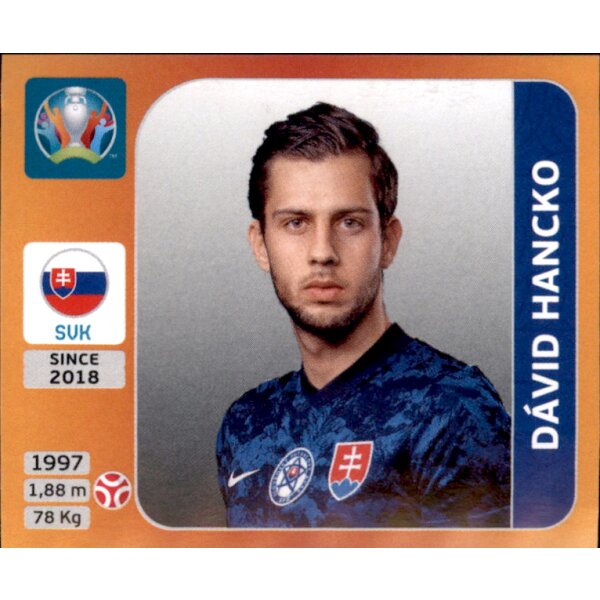 Panini EM 2020 Tournament 2021 - Sticker 495 - David Hancko - Slowakei