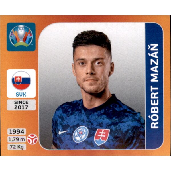 Panini EM 2020 Tournament 2021 - Sticker 496 - Robert Mazan - Slowakei