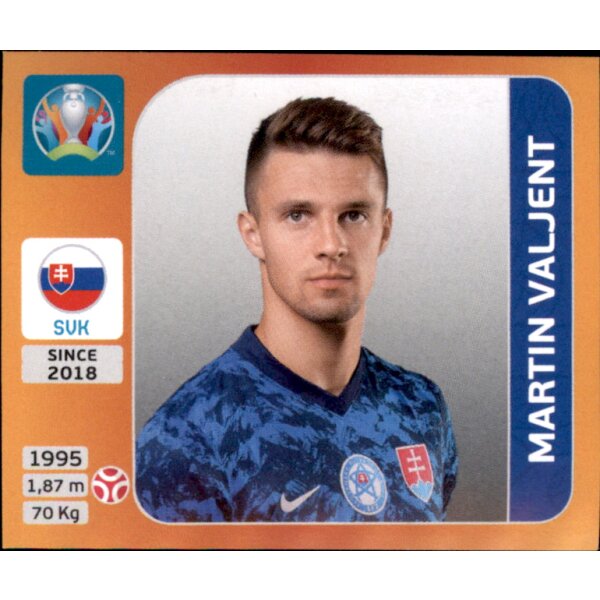 Panini EM 2020 Tournament 2021 - Sticker 500 - Martin Valjent - Slowakei