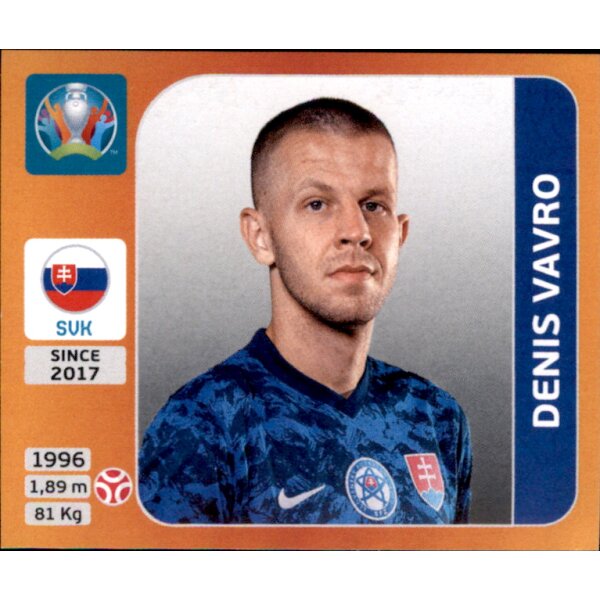 Panini EM 2020 Tournament 2021 - Sticker 501 - Denis Vavro - Slowakei