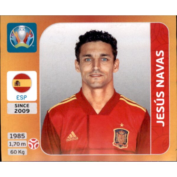 Panini EM 2020 Tournament 2021 - Sticker 519 - Jesus Navas - Spanien