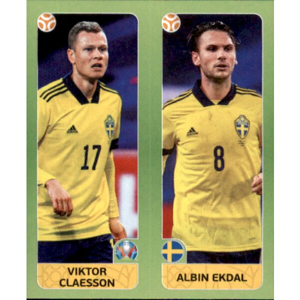 Panini EM 2020 Tournament 2021 - Sticker 542 - Viktor Claesson / Albin Ekdal - Schweden