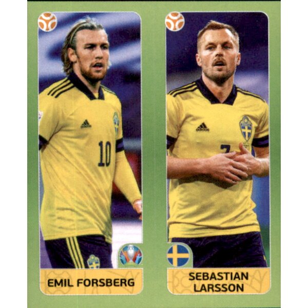 Panini EM 2020 Tournament 2021 - Sticker 543 - Emil Forsberg / Sebastian Larsson - Schweden