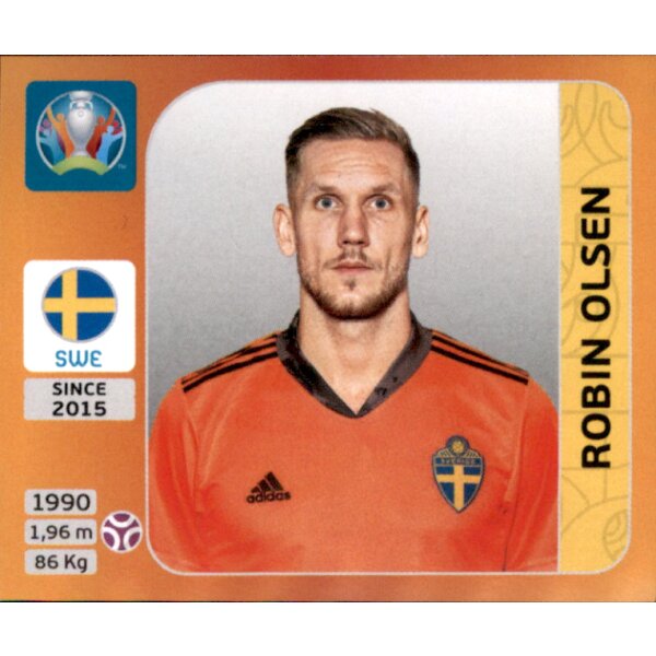 Panini EM 2020 Tournament 2021 - Sticker 547 - Robin Olsen - Schweden