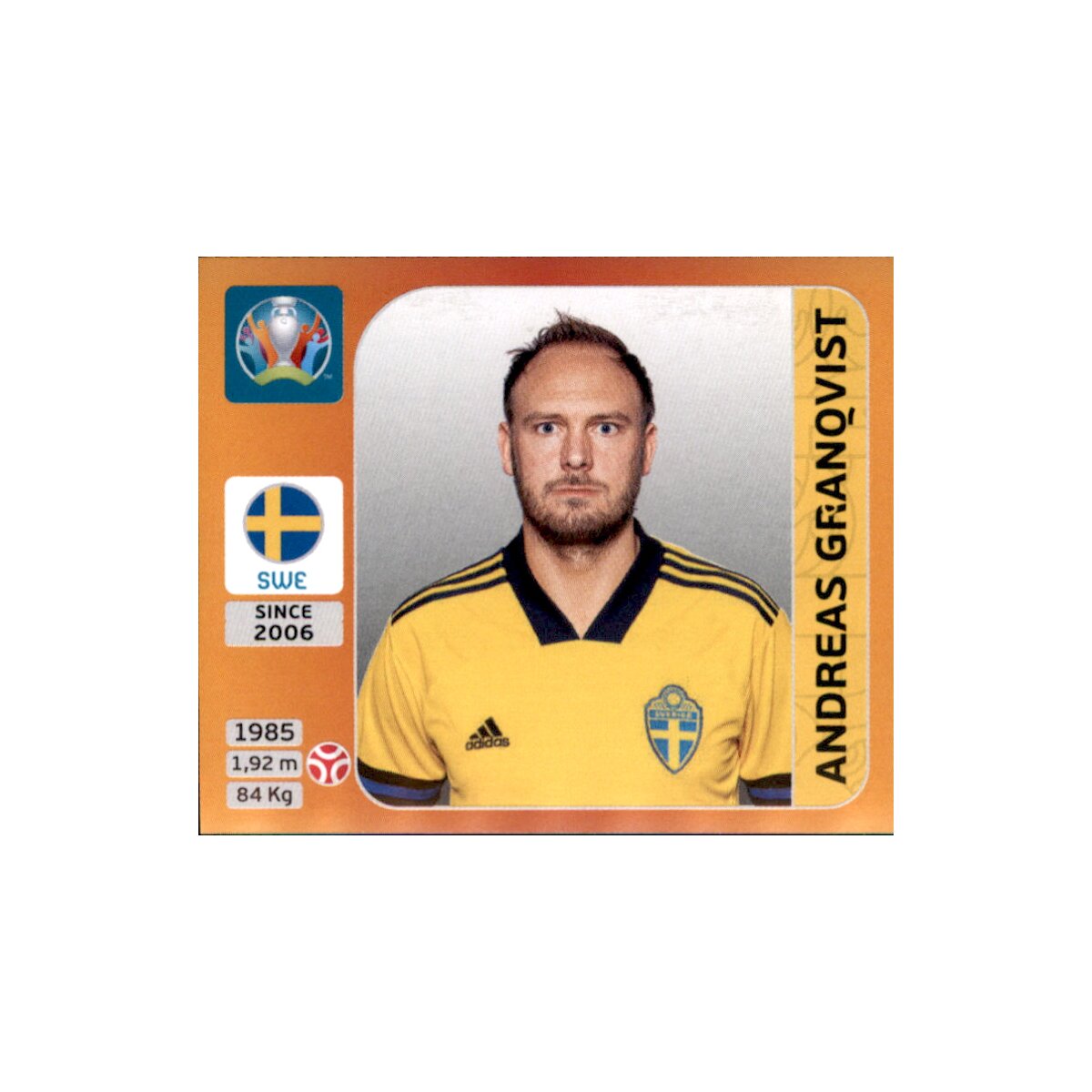 Panini Em 2020 Tournament 2021 Sticker 551 Andreas Granqvist Sc 0 39