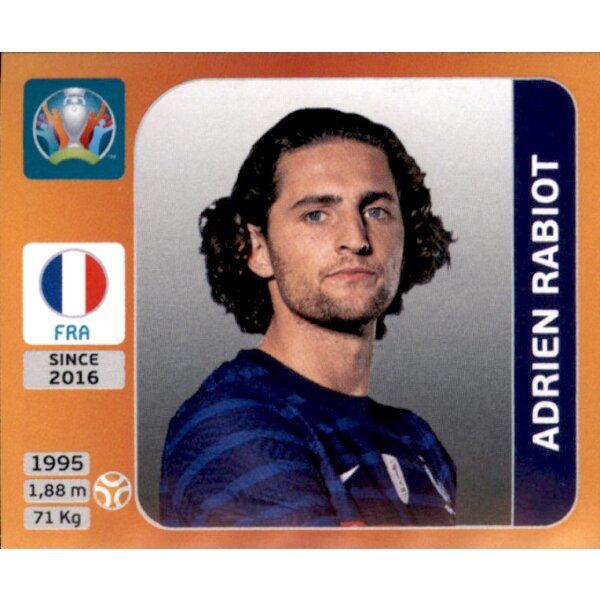 Panini EM 2020 Tournament 2021 - Sticker 585 - Adrien Rabiot - Frankreich