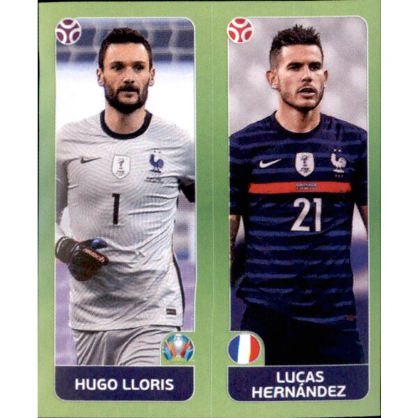 Panini EM 2020 Tournament 2021 - Sticker 592 - Hugo Lloris / Lucas Hernandez - Frankreich