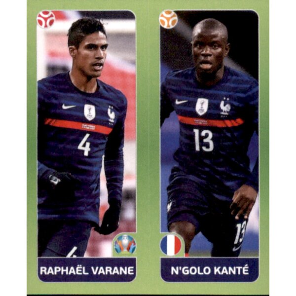 Panini EM 2020 Tournament 2021 - Sticker 594 - Raphaël Varane / N’Golo Kante - Frankreich