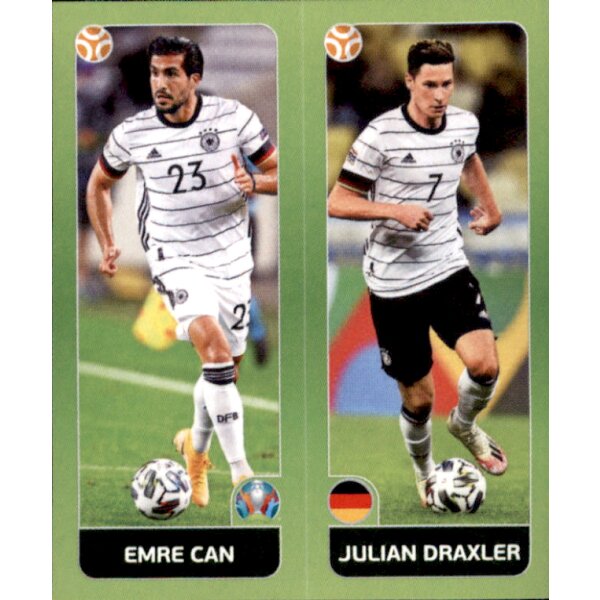 Panini EM 2020 Tournament 2021 - Sticker 600 - Emre Can / Julian Draxler - Deutschland