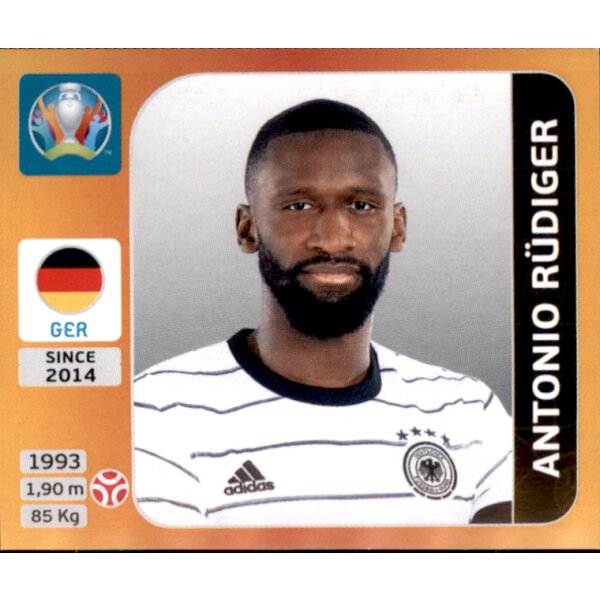 Panini EM 2020 Tournament 2021 - Sticker 611 - Antonio Rüdiger - Deutschland