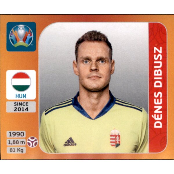 Panini EM 2020 Tournament 2021 - Sticker 627 - Denes Dibusz - Ungarn