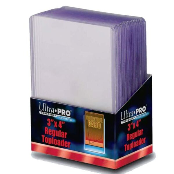 Toploaders - 100 Ultra Pro 3 X 4 Plastic Cases with 100 Soft Card Sleeves for Trading Cards by Ultra Pro