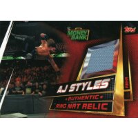 Karte RMHA - Aj Styles - Ring Mat Relic - WWE Slam Attax...