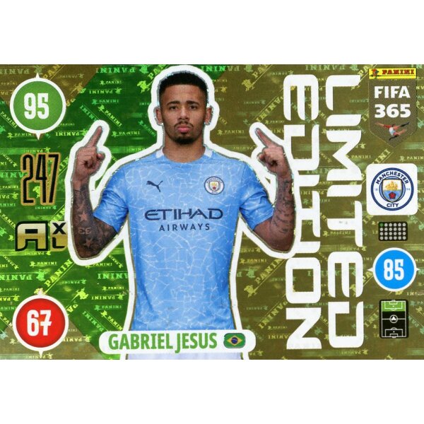 LE53 - Gabriel Jesus - Limitierte Karte - 2020/21