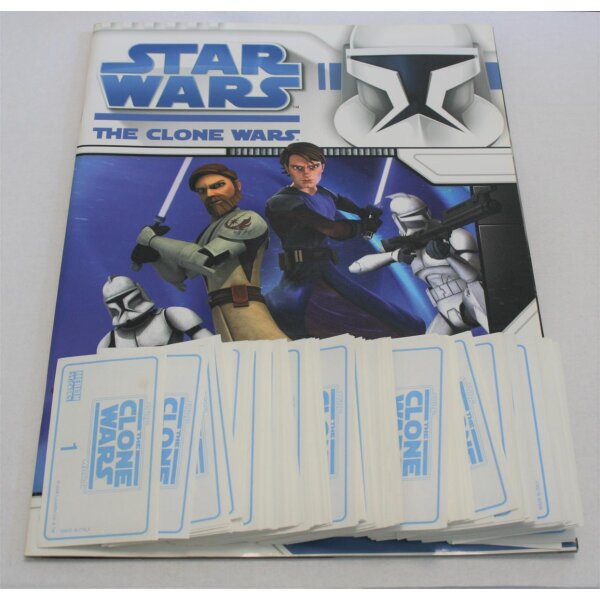 Star Wars the clone Wars - Sammelsticker - Komplettsatz + Album