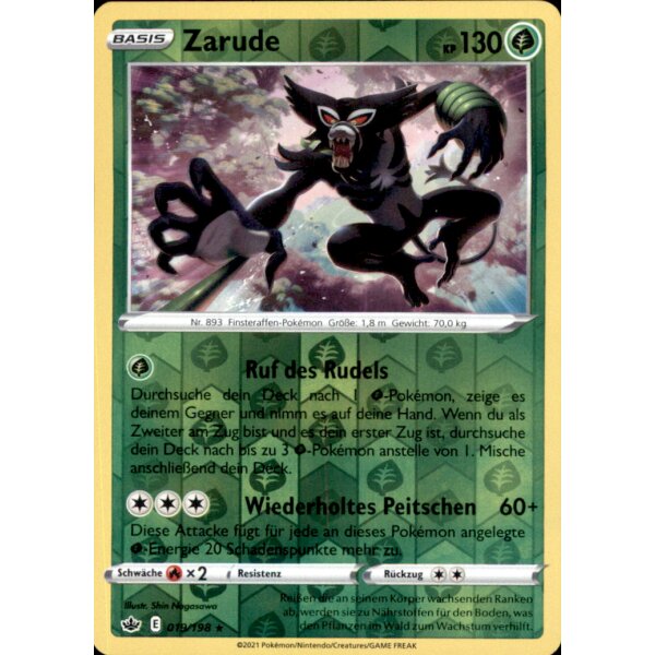 019/198 - Zarude - Reverse Holo