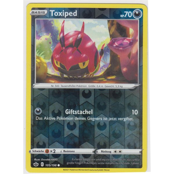 105/198 - Toxiped - Reverse Holo