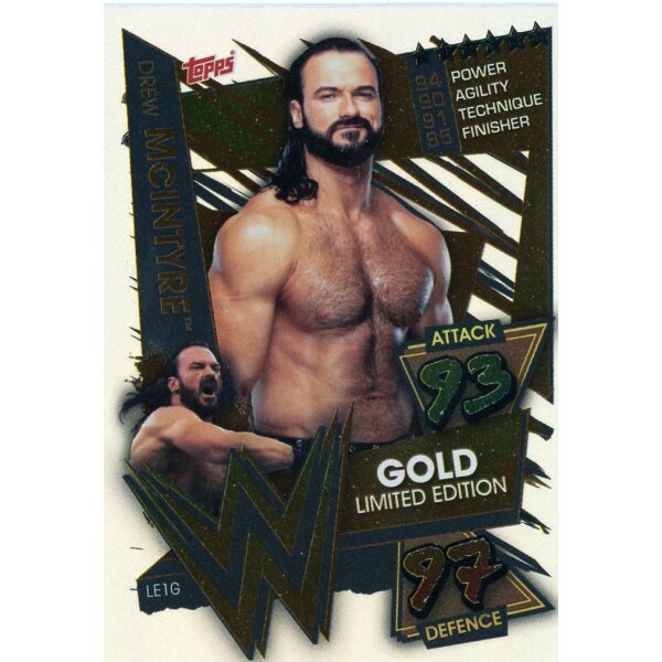 LE01G - Gold Drew McIntyre - Limitierte Karte - 2021