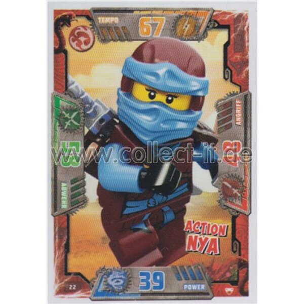 022 - Action Nya - Helden Karte - LEGO Ninjago SERIE 2