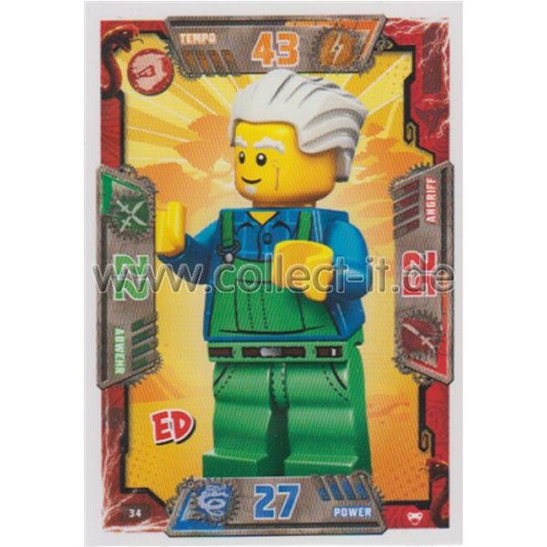 034 - Ed - Helden Karte - LEGO Ninjago SERIE 2