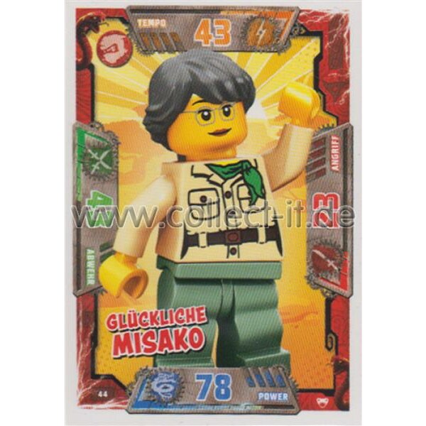 044 - Glückliche Misako - Helden Karte - LEGO Ninjago SERIE 2