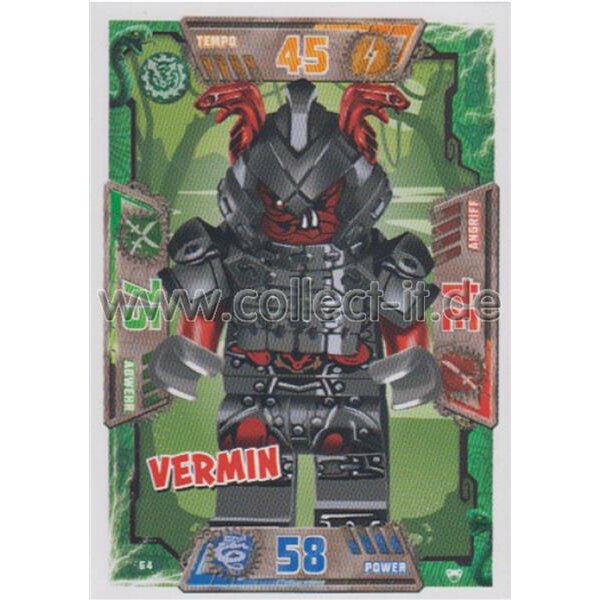 064 - Vermin - Schurken Karte - LEGO Ninjago SERIE 2