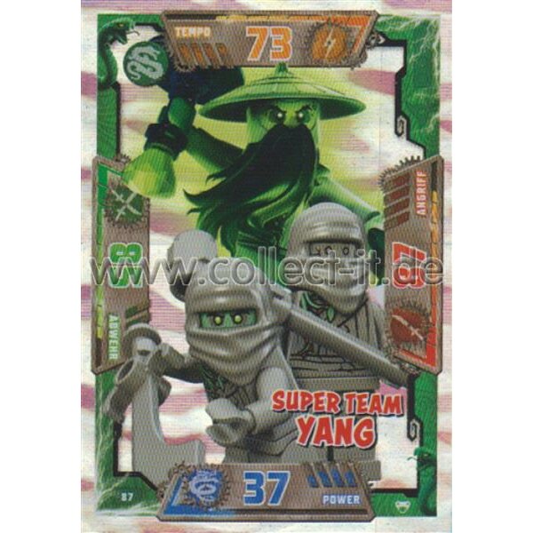 087 - Super Team Yang - Schurken Karte - LEGO Ninjago SERIE 2