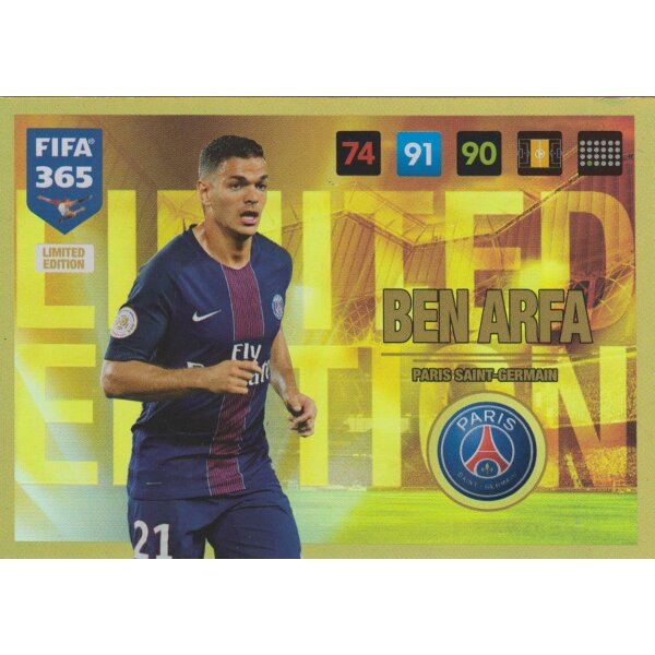 Fifa 365 Cards -LE68 - Ben Arfa - Limited Edition