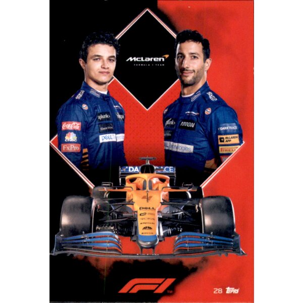 28 - McLaren F1 Team Card - 2021